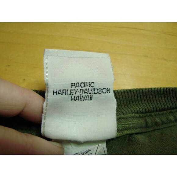 Harley Davidson Sleeveless Cut Off T-Shirt Size 2X Pacific Pearl Harbor Honolulu - Picture 9 of 12